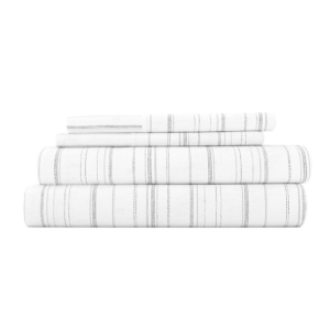 Weathered Stripe 4-Piece Flannel Sheet Set (Sale)