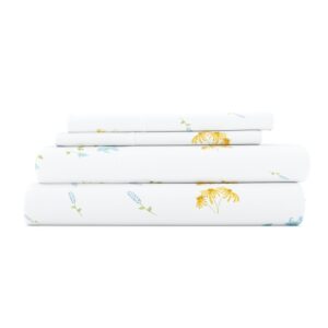 Bluebirds Pattern 4-Piece Sheet Set (Sale)