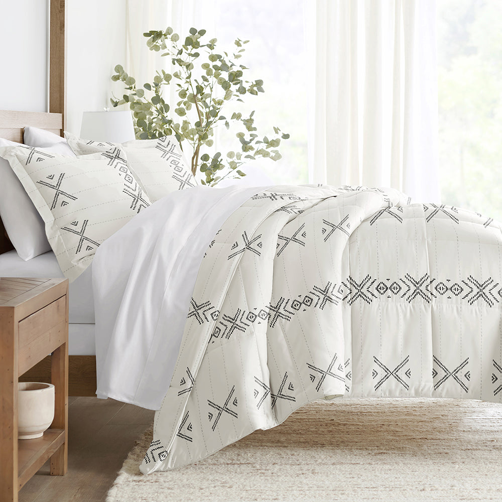 Urban Stitch Patterned Down-Alternative Comforter Set (Sale)