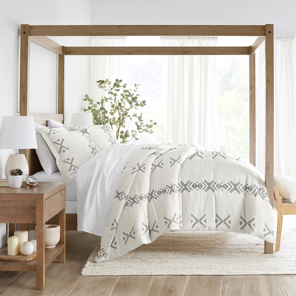 Urban Stitch Patterned Down-Alternative Comforter Set (Sale)