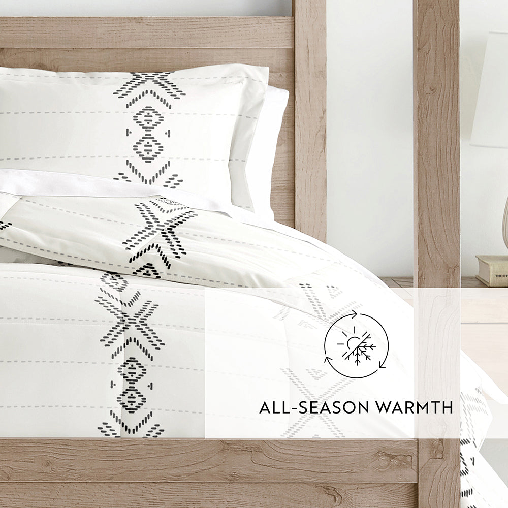 Urban Stitch Patterned Down-Alternative Comforter Set (Sale)