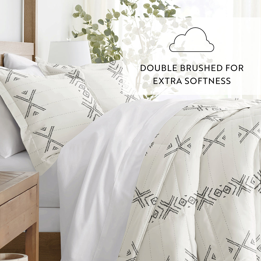 Urban Stitch Patterned Down-Alternative Comforter Set (Sale)