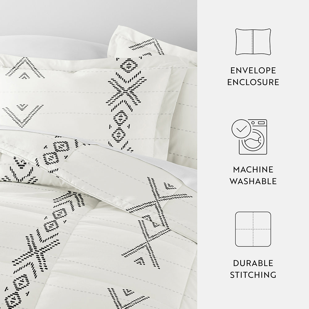 Urban Stitch Patterned Down-Alternative Comforter Set (Sale)