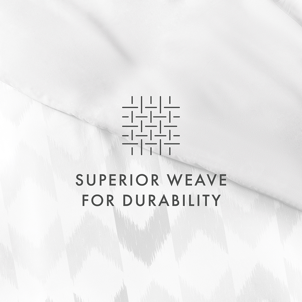 Chevron Sleep Pattern 3-Piece Reversible Duvet Cover Set (Sale)