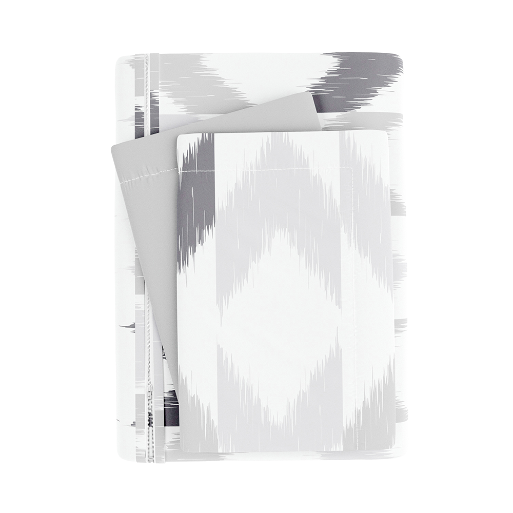 Chevron Sleep Pattern 3-Piece Reversible Duvet Cover Set (Sale)