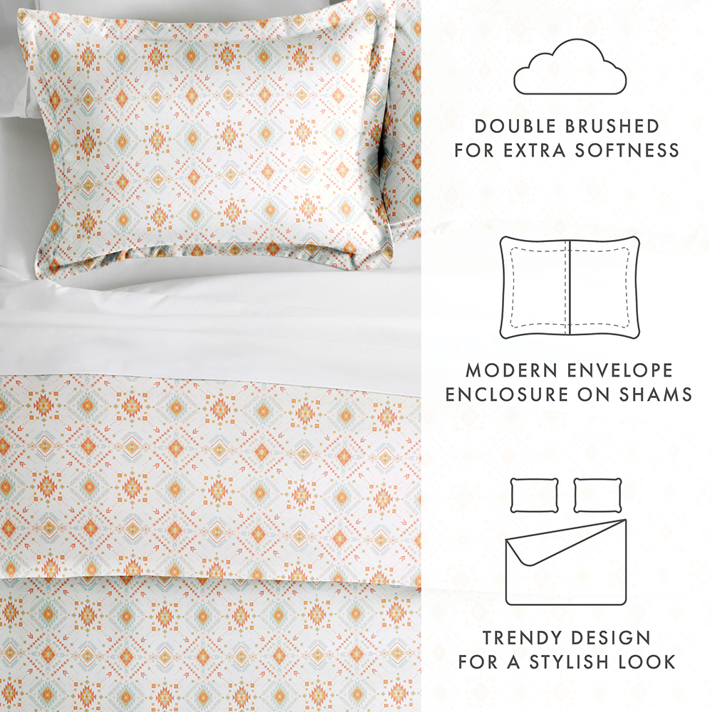 Aztec Dreams Pattern 3-Piece Duvet Cover Set (Sale)
