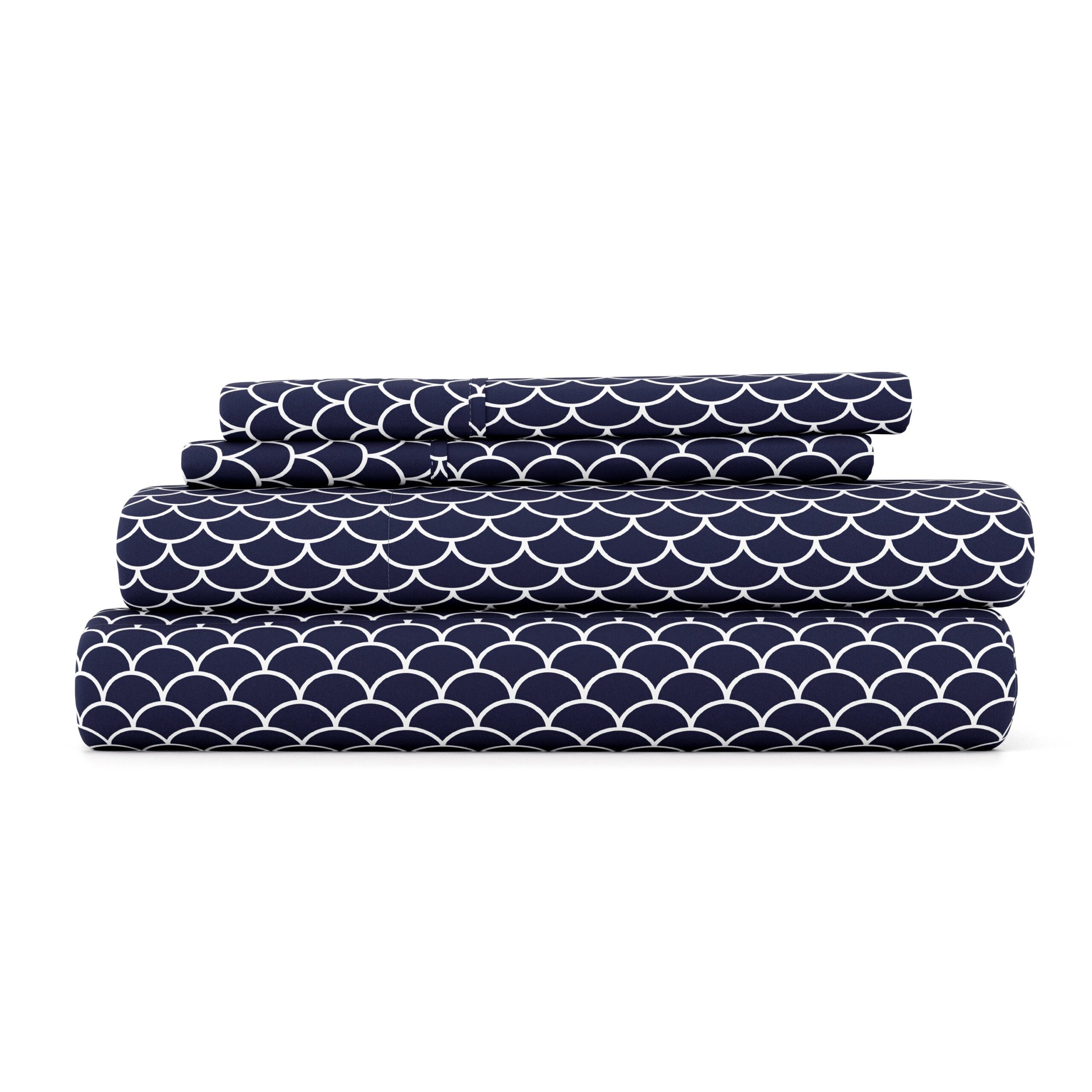 Scallops Pattern 4-Piece Sheet Set (Sale)