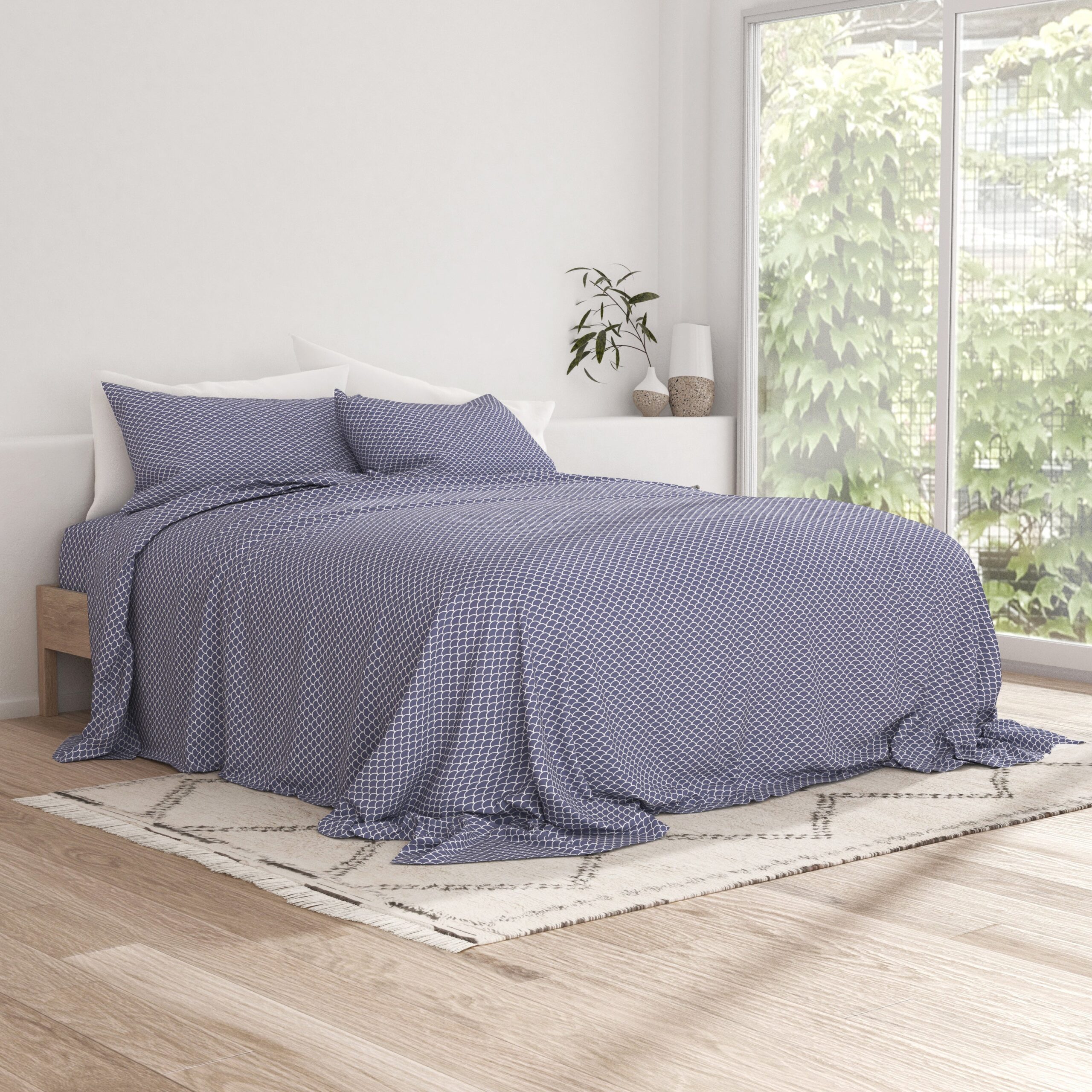 Scallops Pattern 4-Piece Sheet Set (Sale)