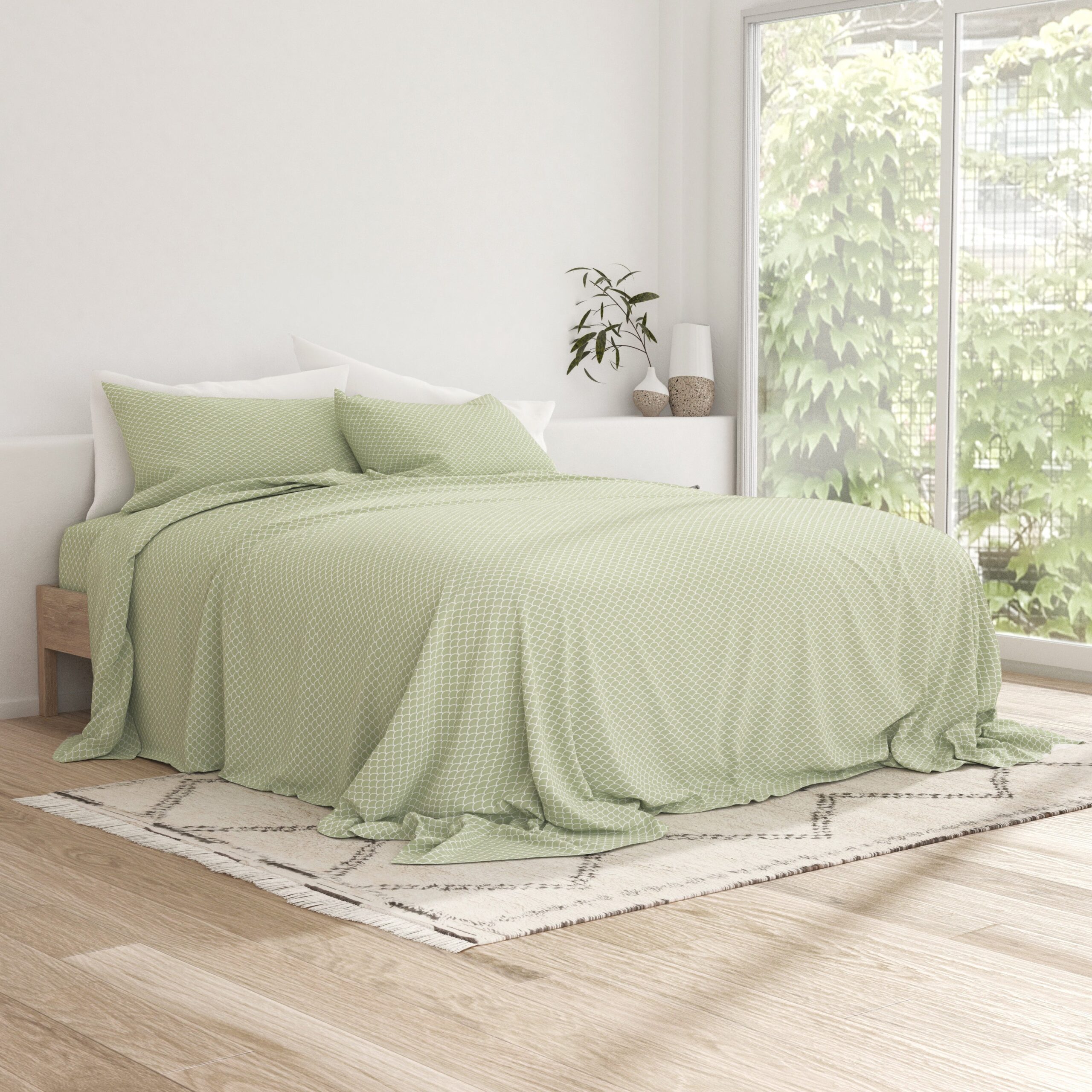 Scallops Pattern 4-Piece Sheet Set (Sale)