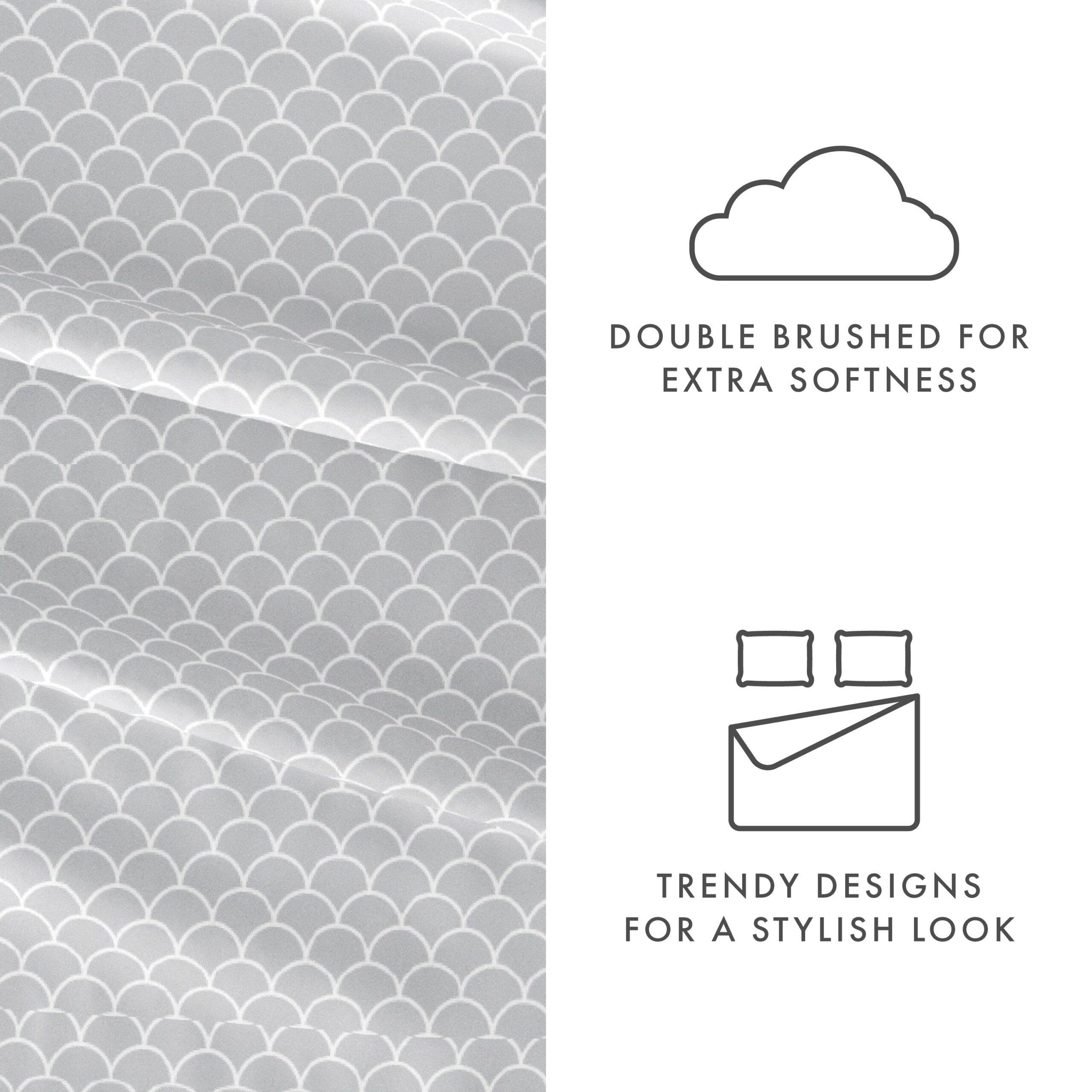 Scallops Pattern 4-Piece Sheet Set (Sale)
