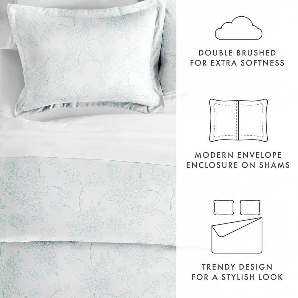 Vines Pattern 3-Piece Duvet Cover Set (Sale)