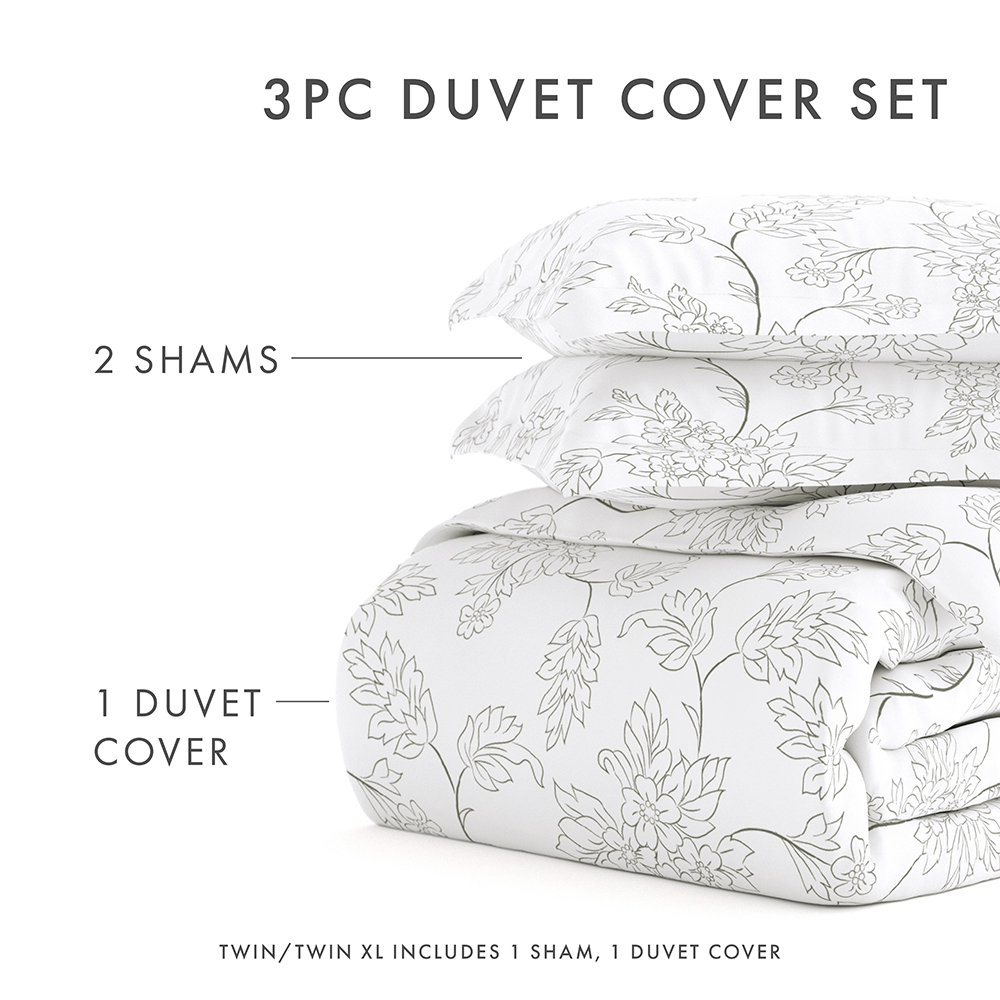 Vines Pattern 3-Piece Duvet Cover Set (Sale)
