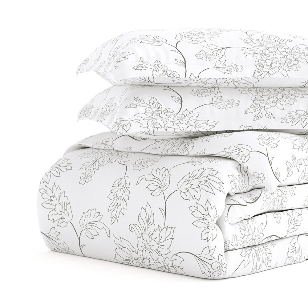 Vines Pattern 3-Piece Duvet Cover Set (Sale)