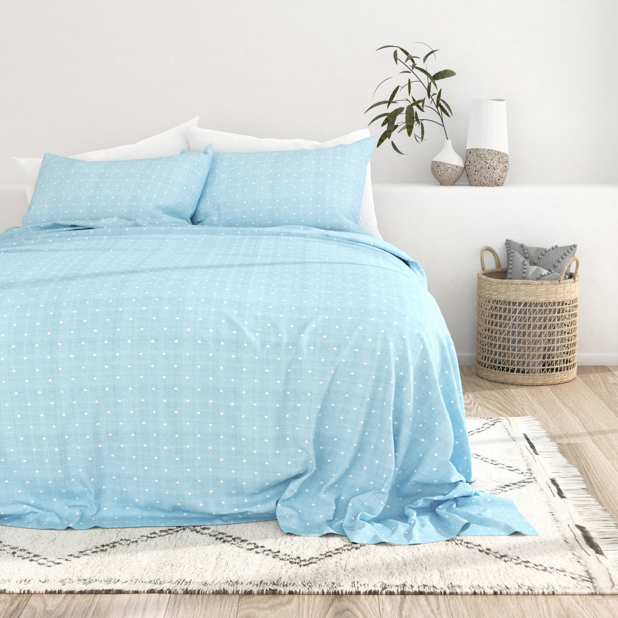 Polkadot Pattern 4-Piece Sheet Set (Sale)