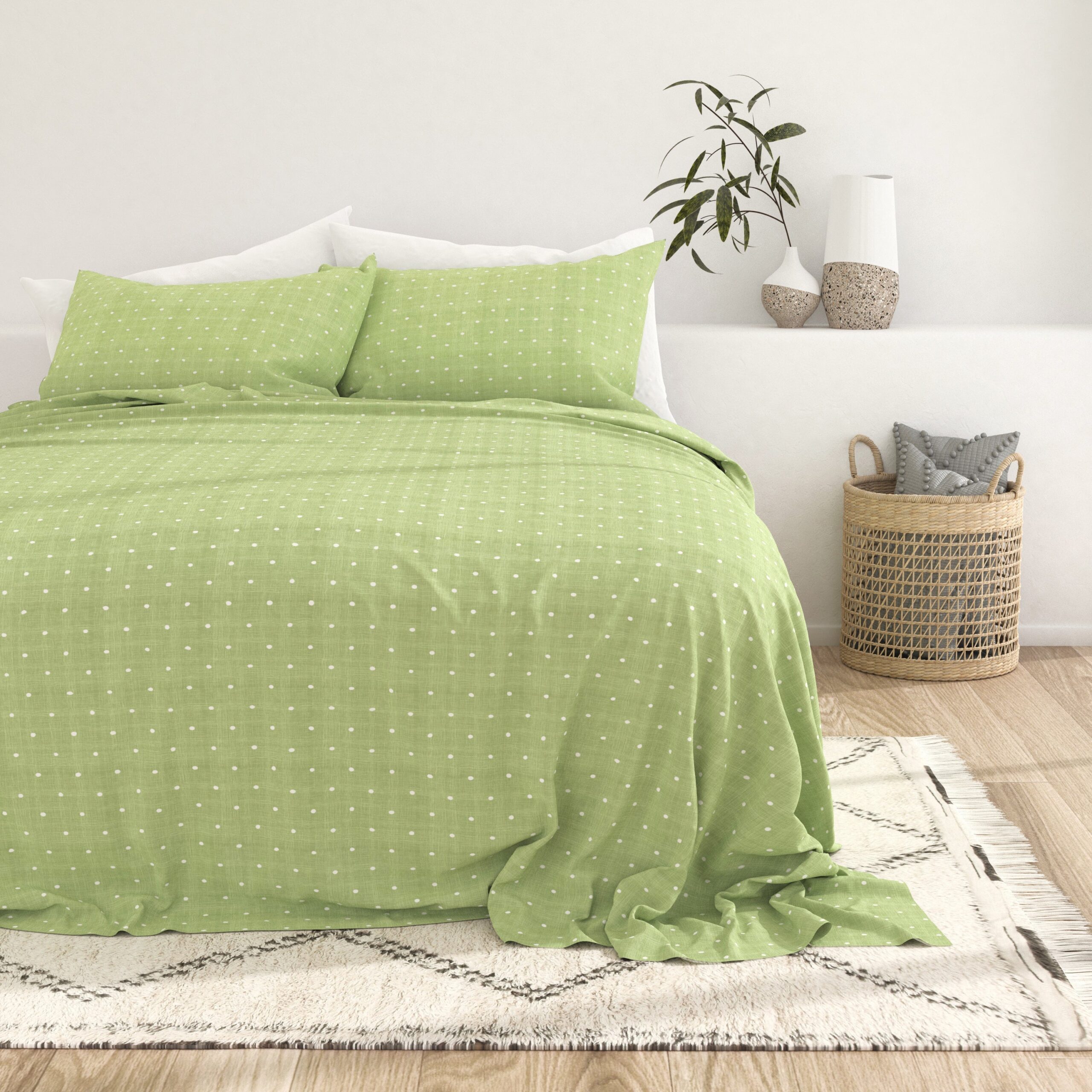 Polkadot Pattern 4-Piece Sheet Set (Sale)