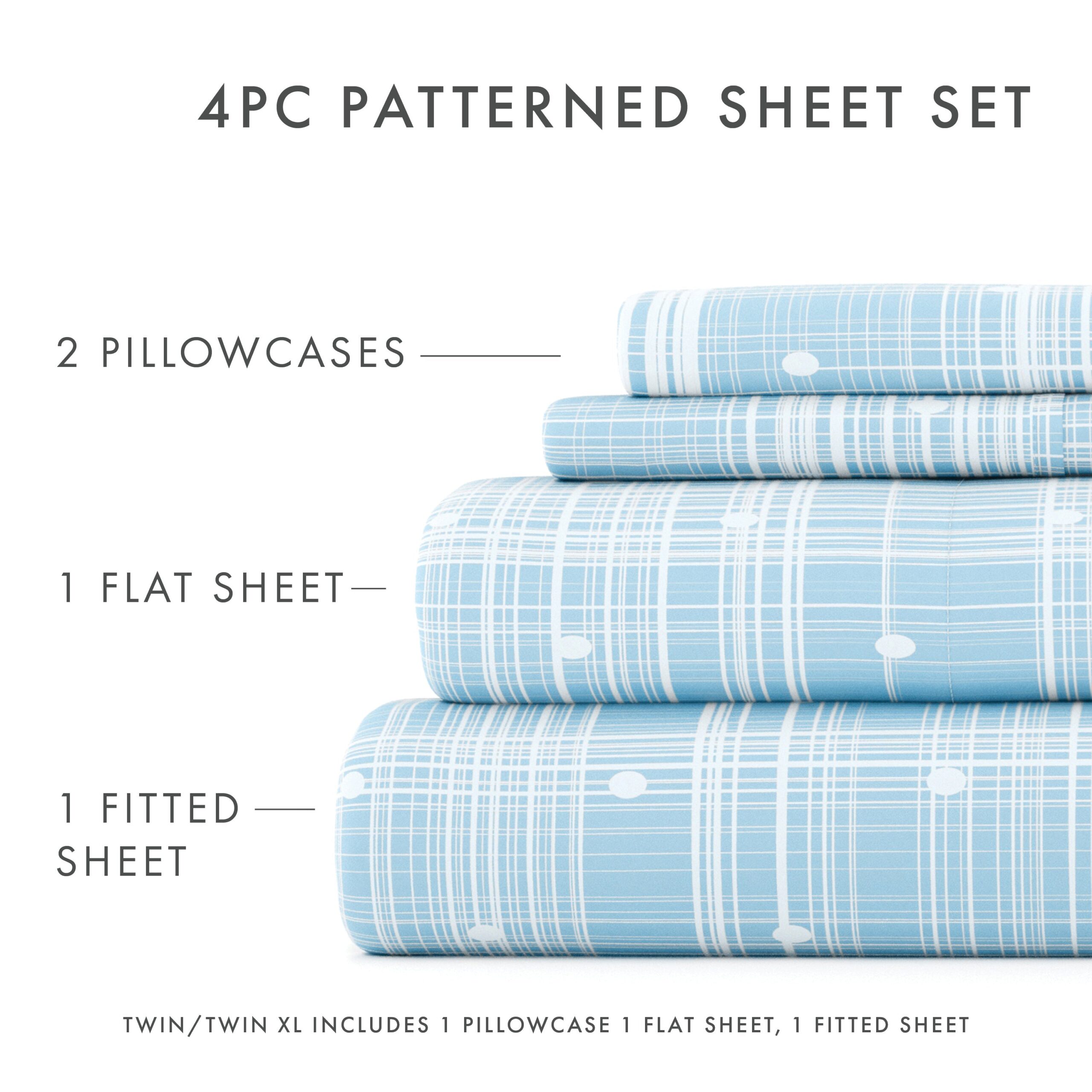 Polkadot Pattern 4-Piece Sheet Set (Sale)