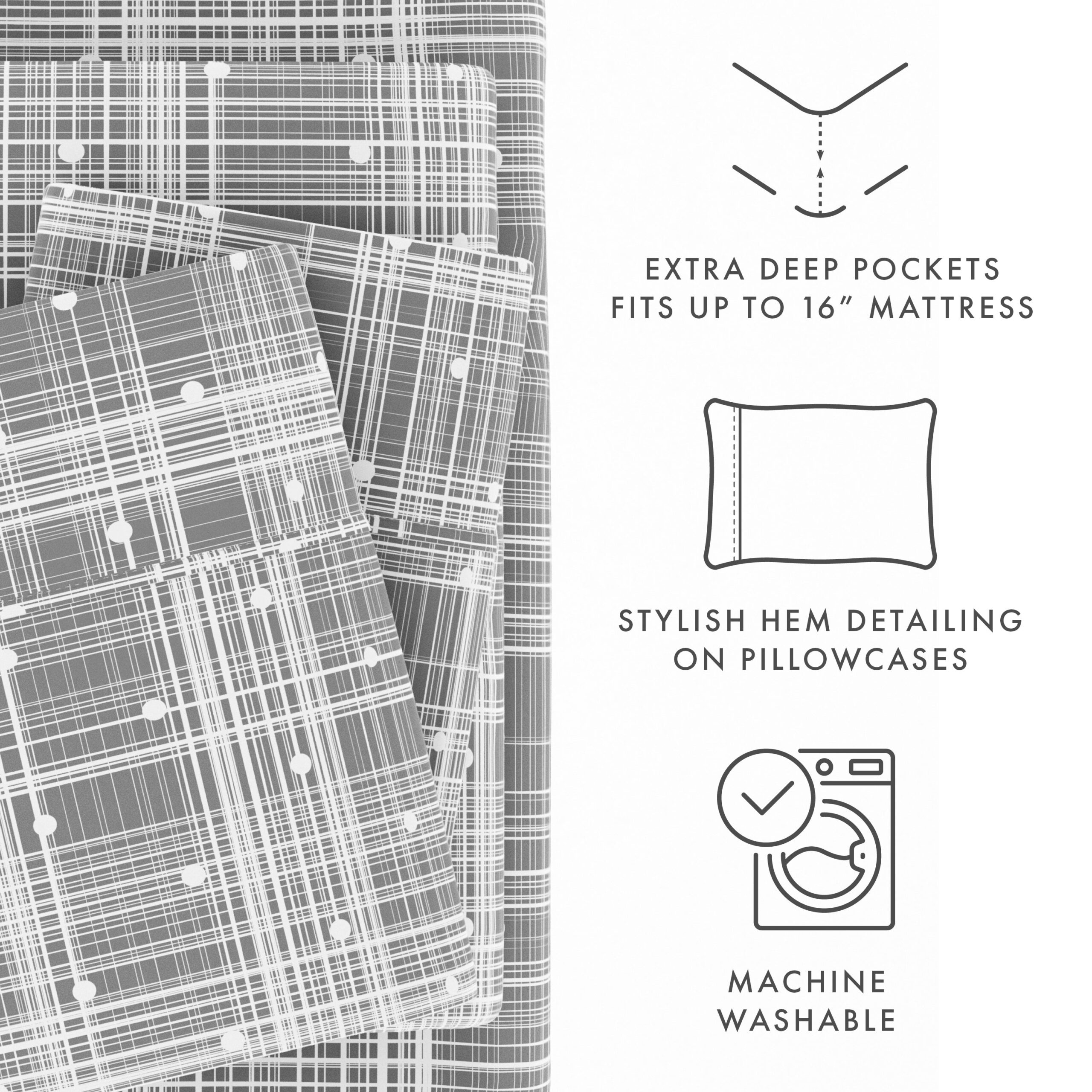 Polkadot Pattern 4-Piece Sheet Set (Sale)