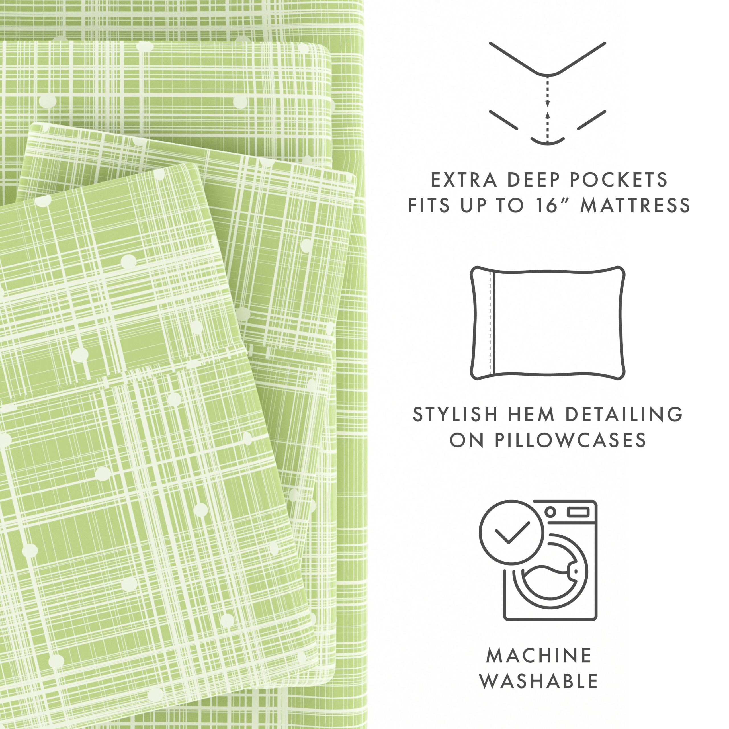 Polkadot Pattern 4-Piece Sheet Set (Sale)
