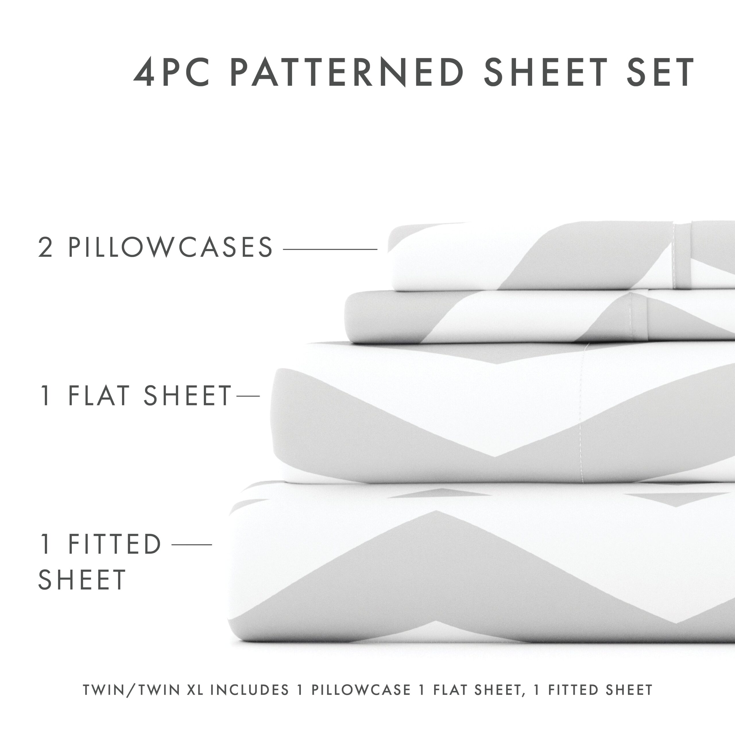 Arrow Pattern 4-Piece Sheet Set (Sale)