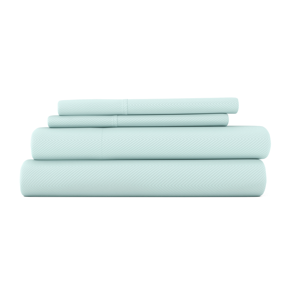 Chevron Embossed 4-Piece Sheet Set (Sale)