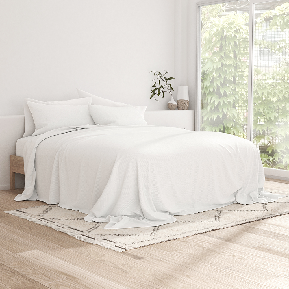 Chevron Embossed 4-Piece Sheet Set (Sale)