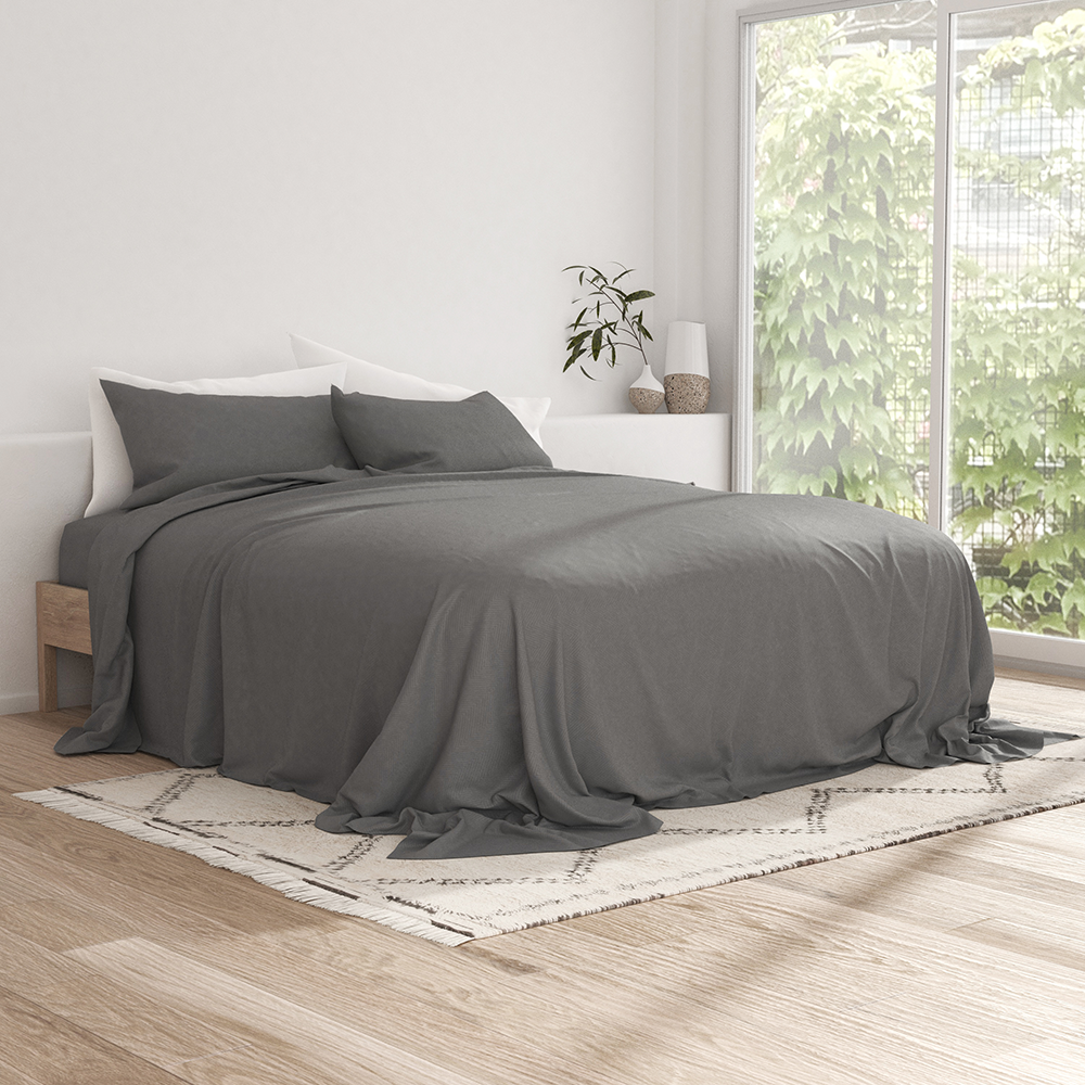 Chevron Embossed 4-Piece Sheet Set (Sale)