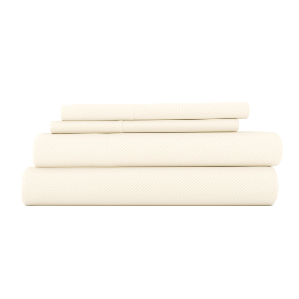 Chevron Embossed 4-Piece Sheet Set (Sale)