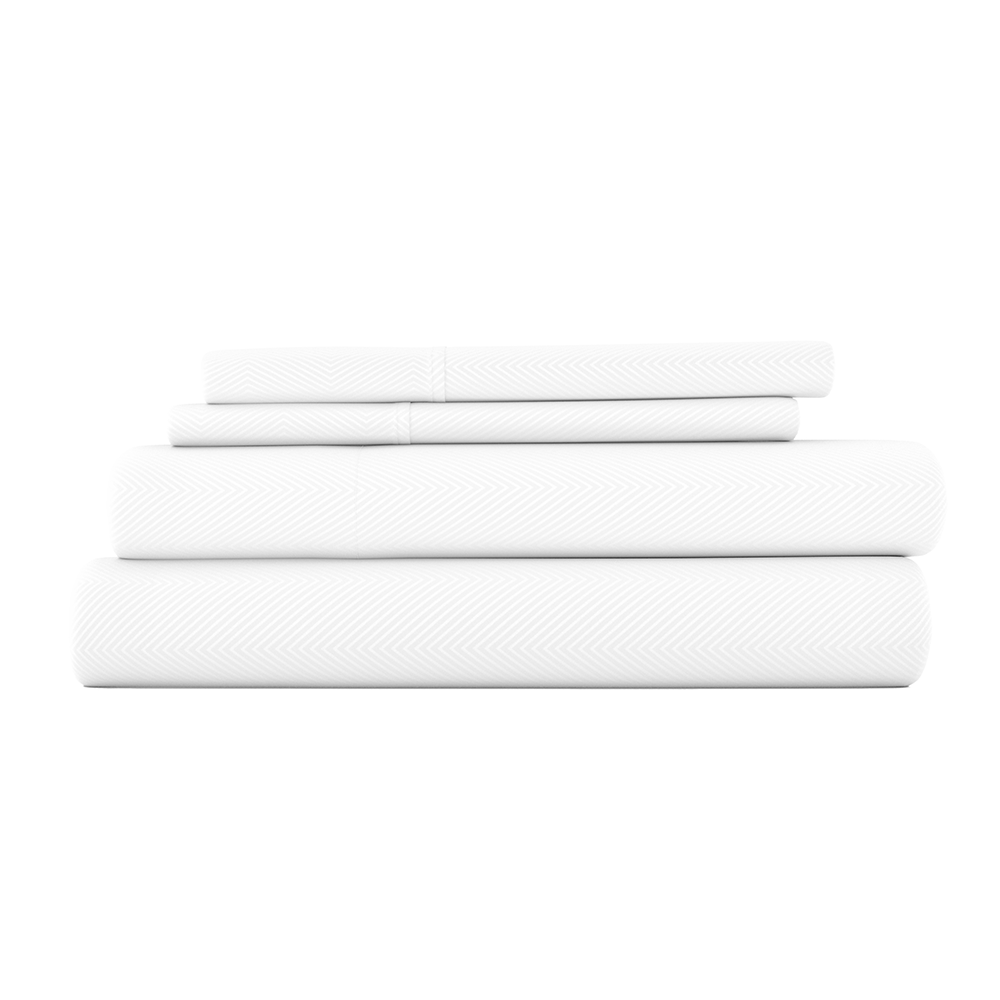 Chevron Embossed 4-Piece Sheet Set (Sale)