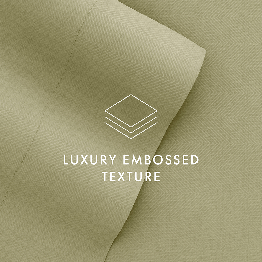Chevron Embossed 4-Piece Sheet Set (Sale)