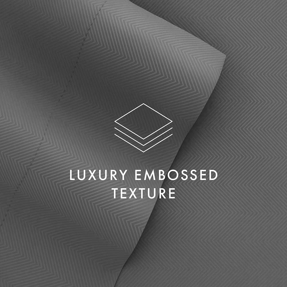 Chevron Embossed 4-Piece Sheet Set (Sale)