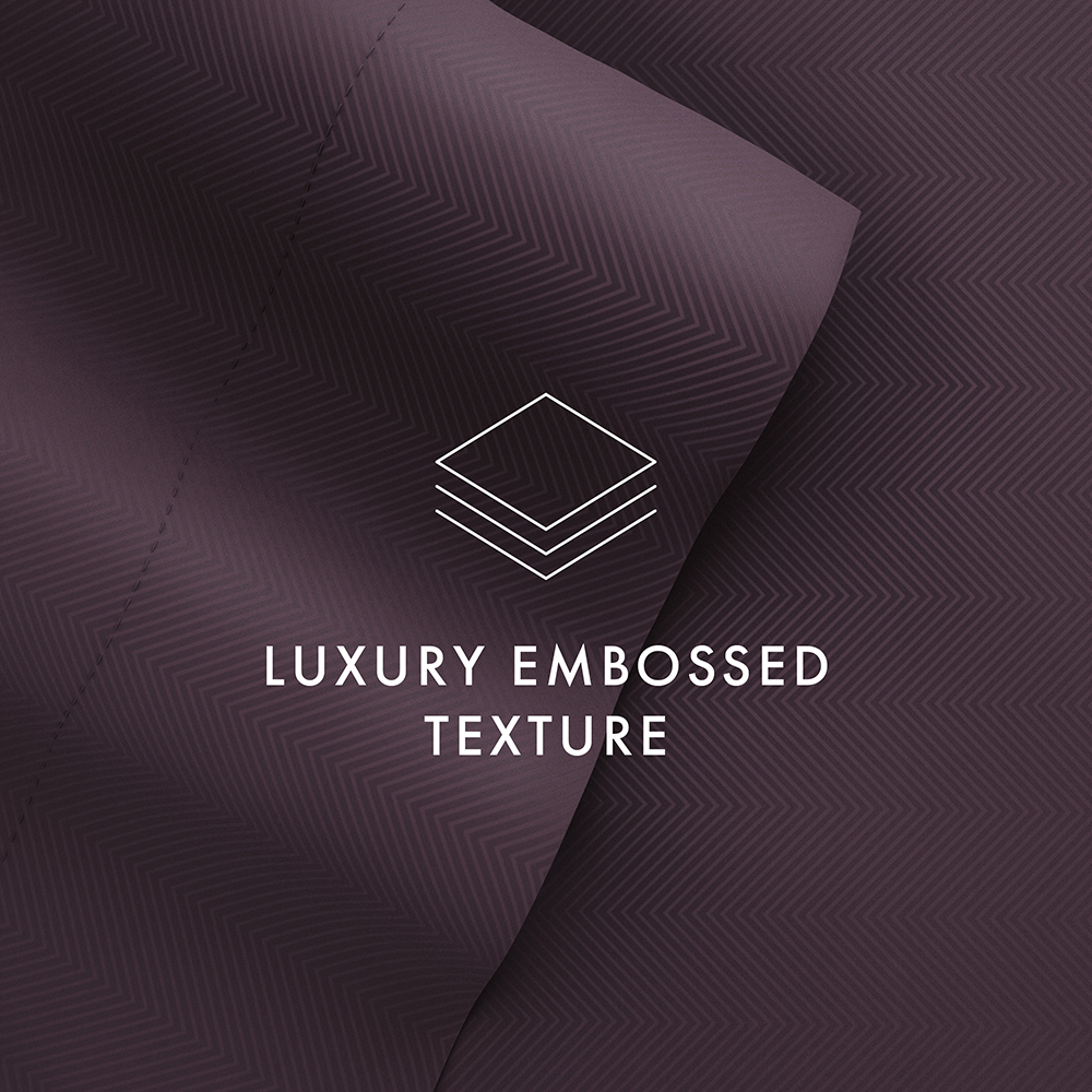Chevron Embossed 4-Piece Sheet Set (Sale)