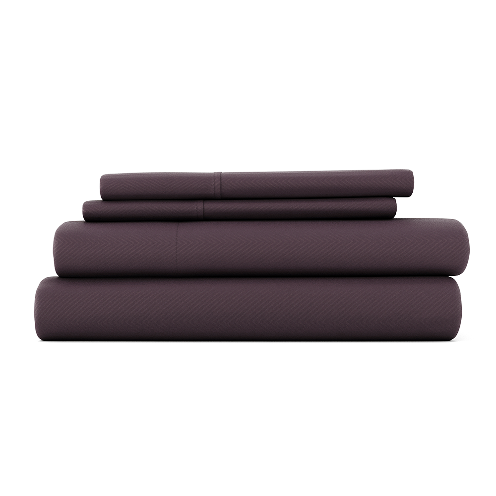 Chevron Embossed 4-Piece Sheet Set (Sale)