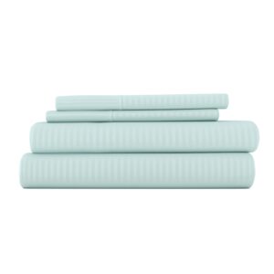 Striped Embossed 4-Piece Sheet Set - Sale