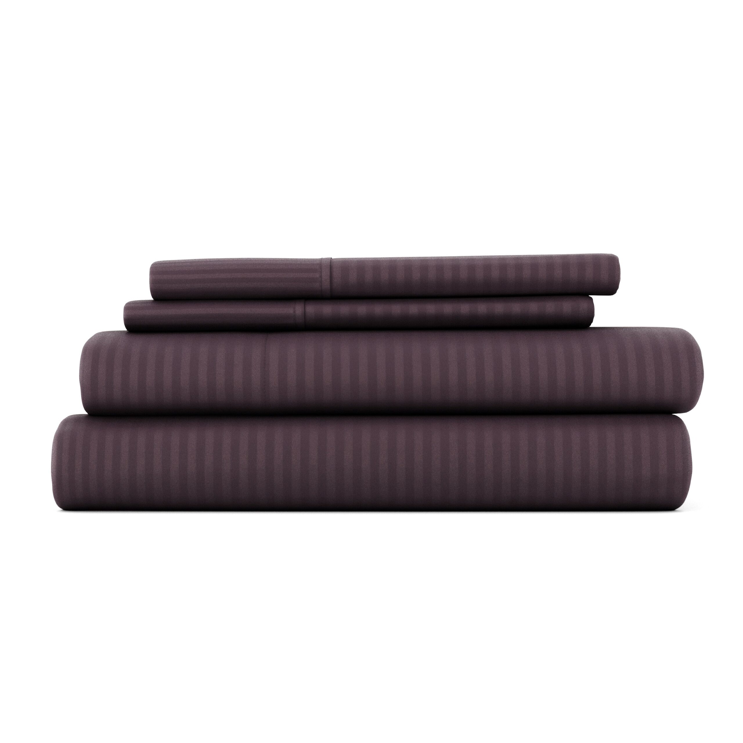 Striped Embossed 4-Piece Sheet Set - Sale