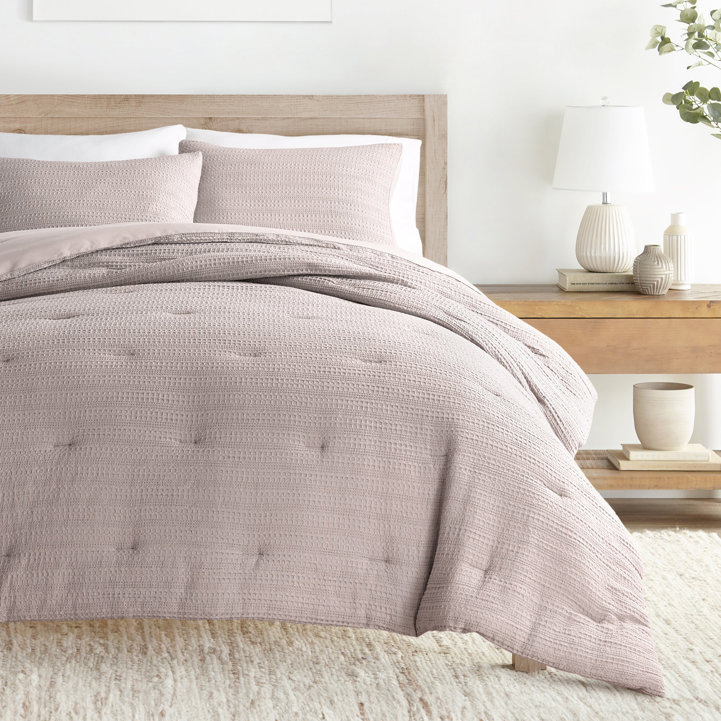 Waffle Textured Comforter Set (Sale)
