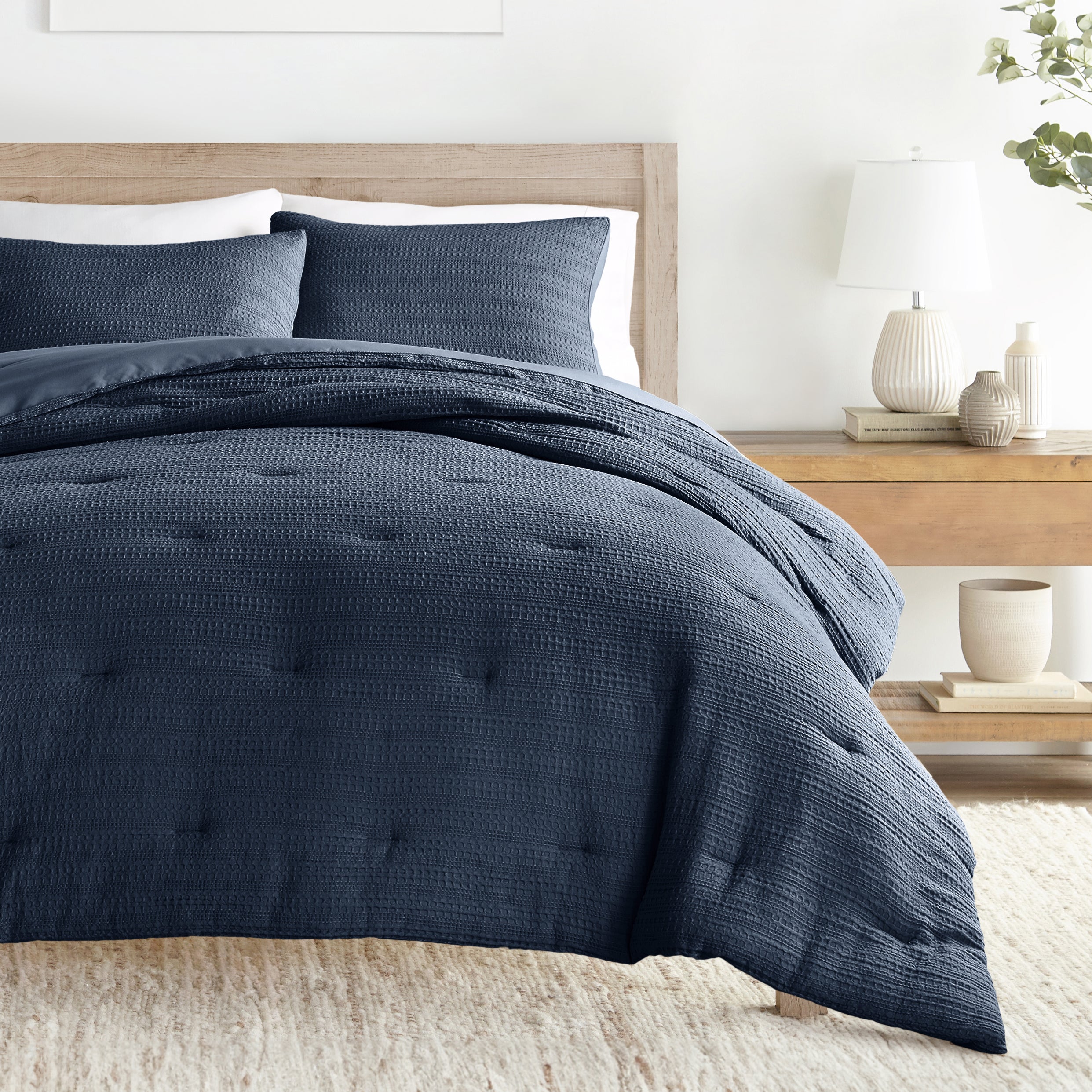 Waffle Textured Comforter Set (Sale)