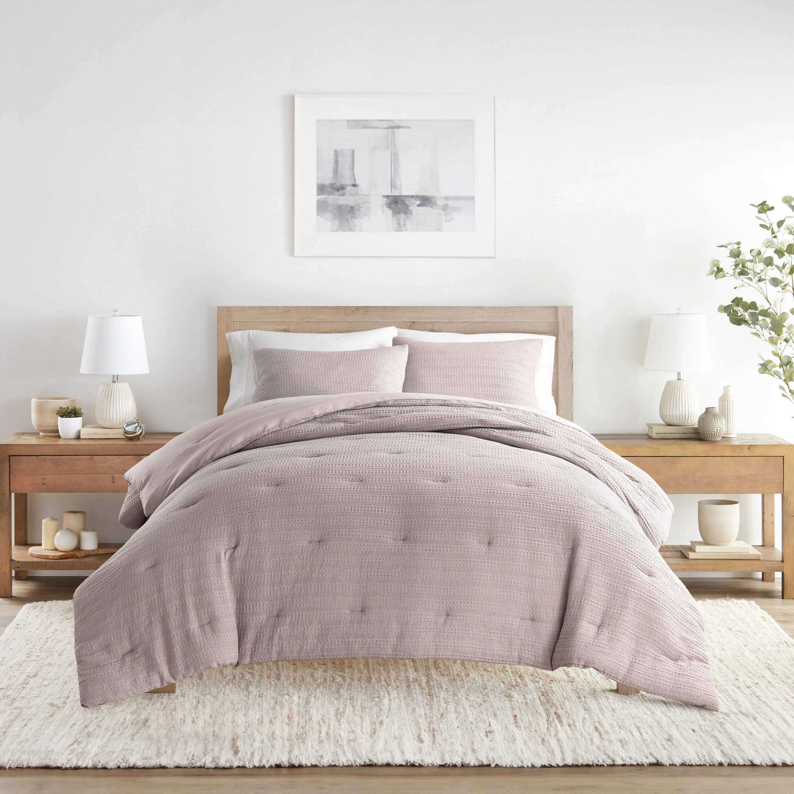 Waffle Textured Comforter Set (Sale)