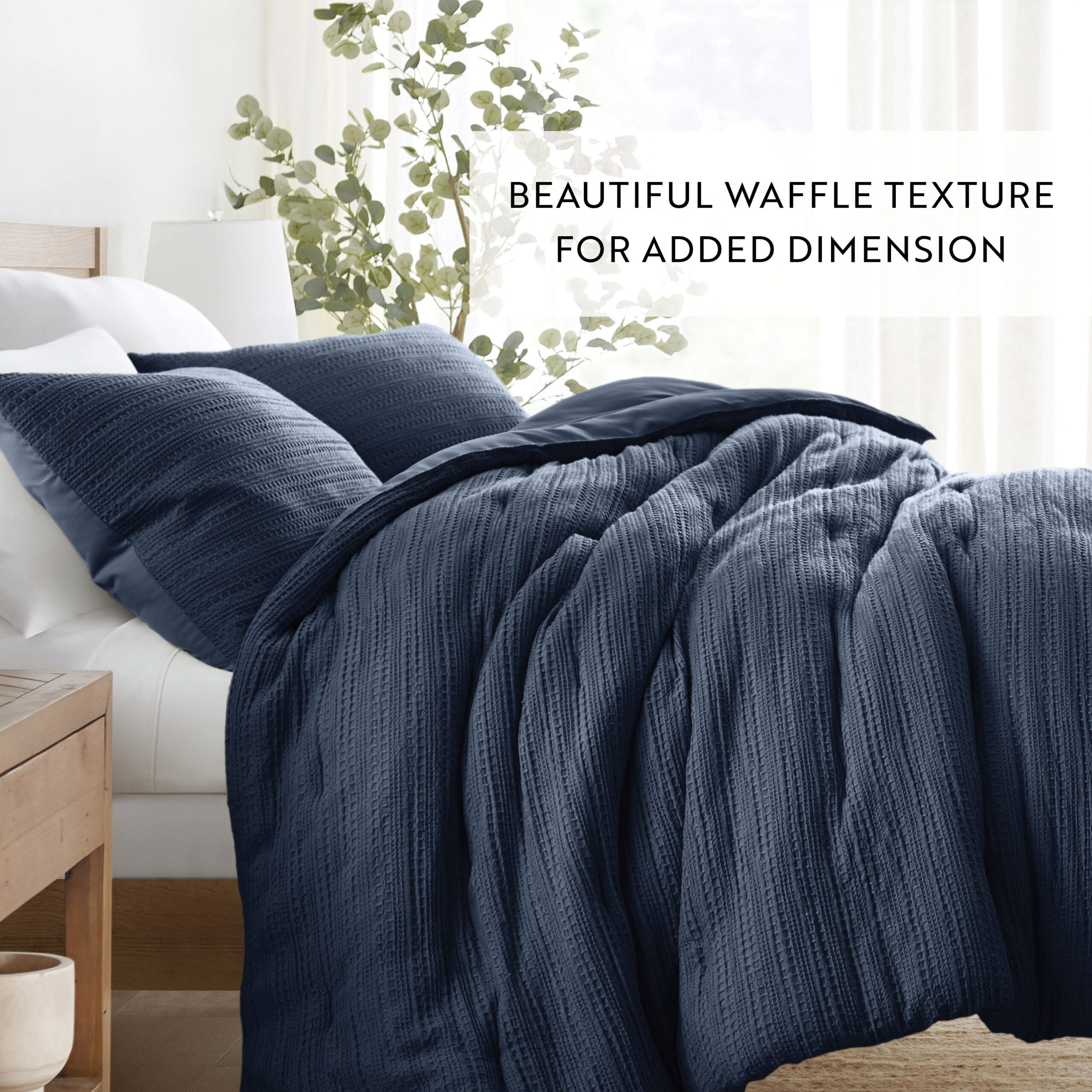 Waffle Textured Comforter Set (Sale)