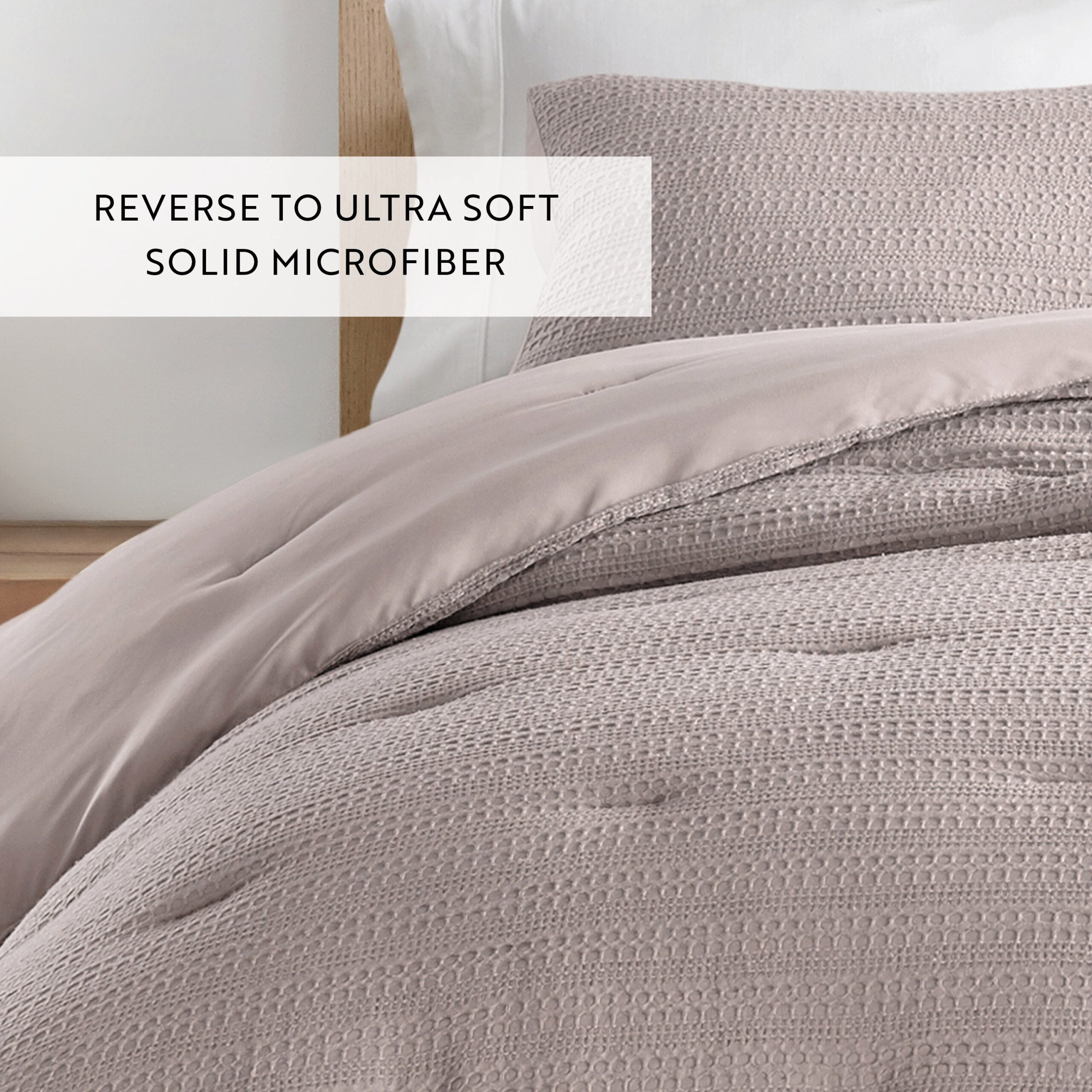 Waffle Textured Comforter Set (Sale)