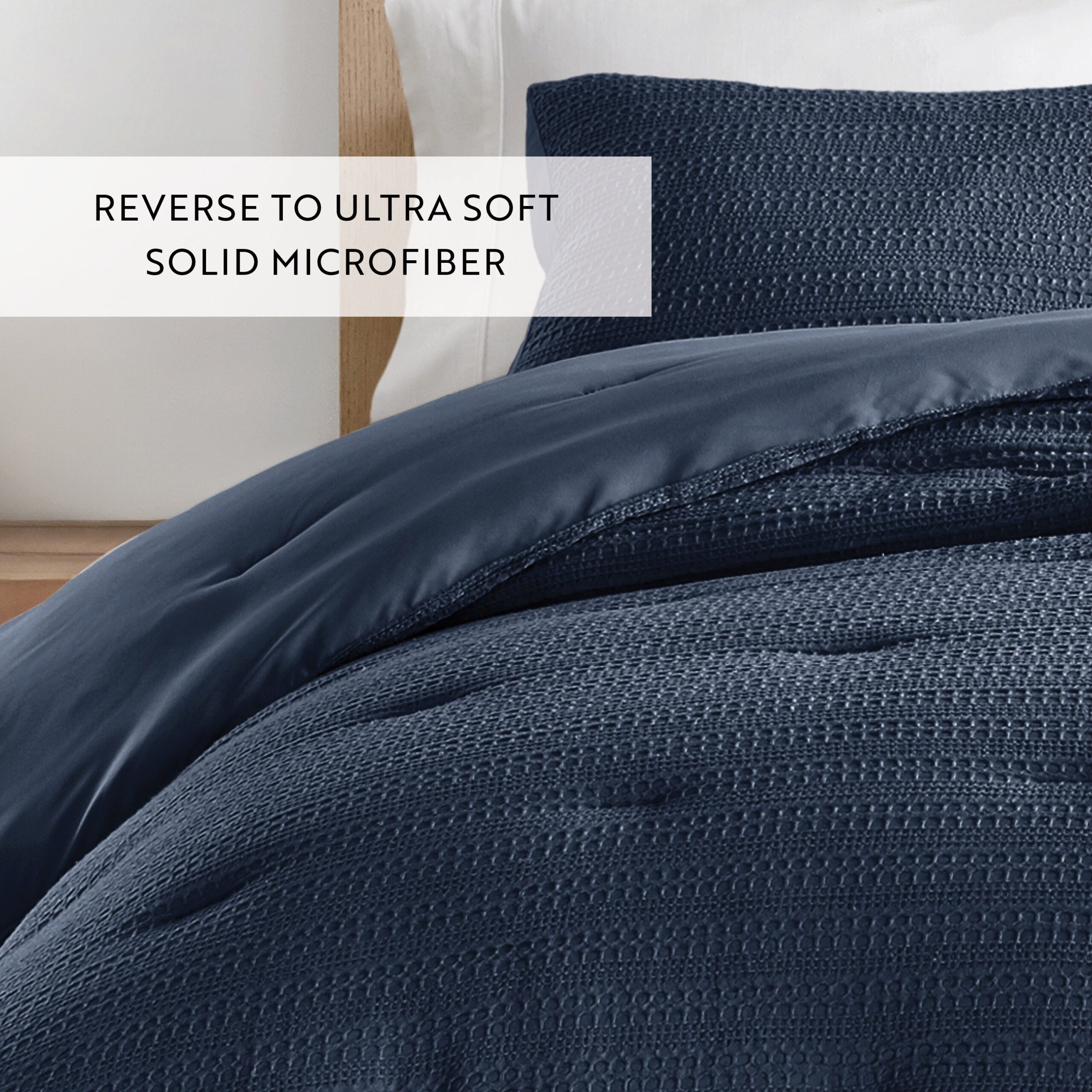 Waffle Textured Comforter Set (Sale)