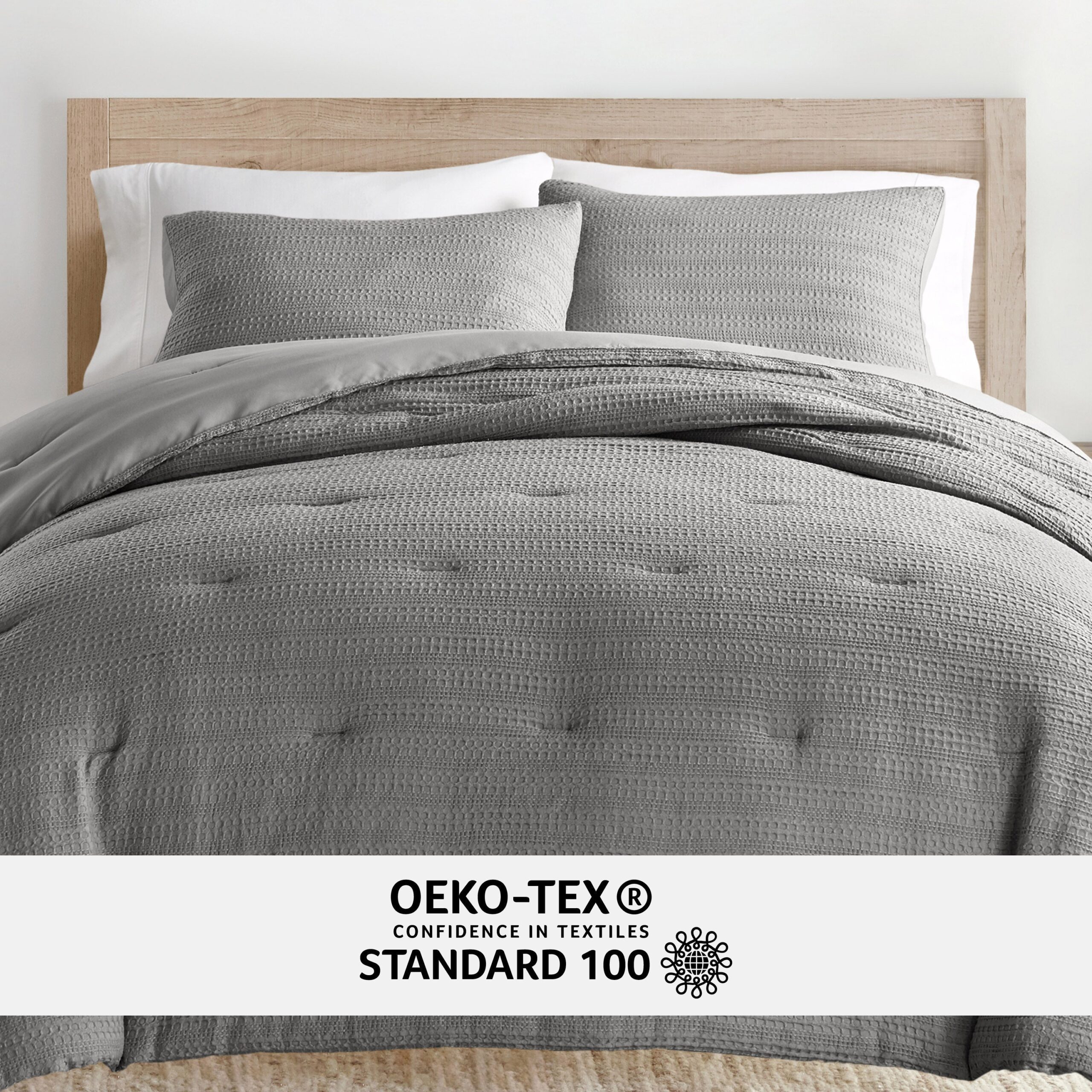 Waffle Textured Comforter Set (Sale)