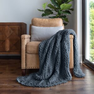 Chunky Knit Throw Blanket