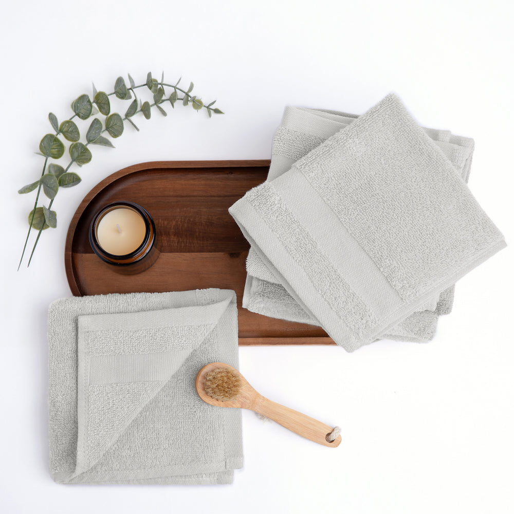 Ultra Soft 100% Cotton 6-Piece Washcloth Set