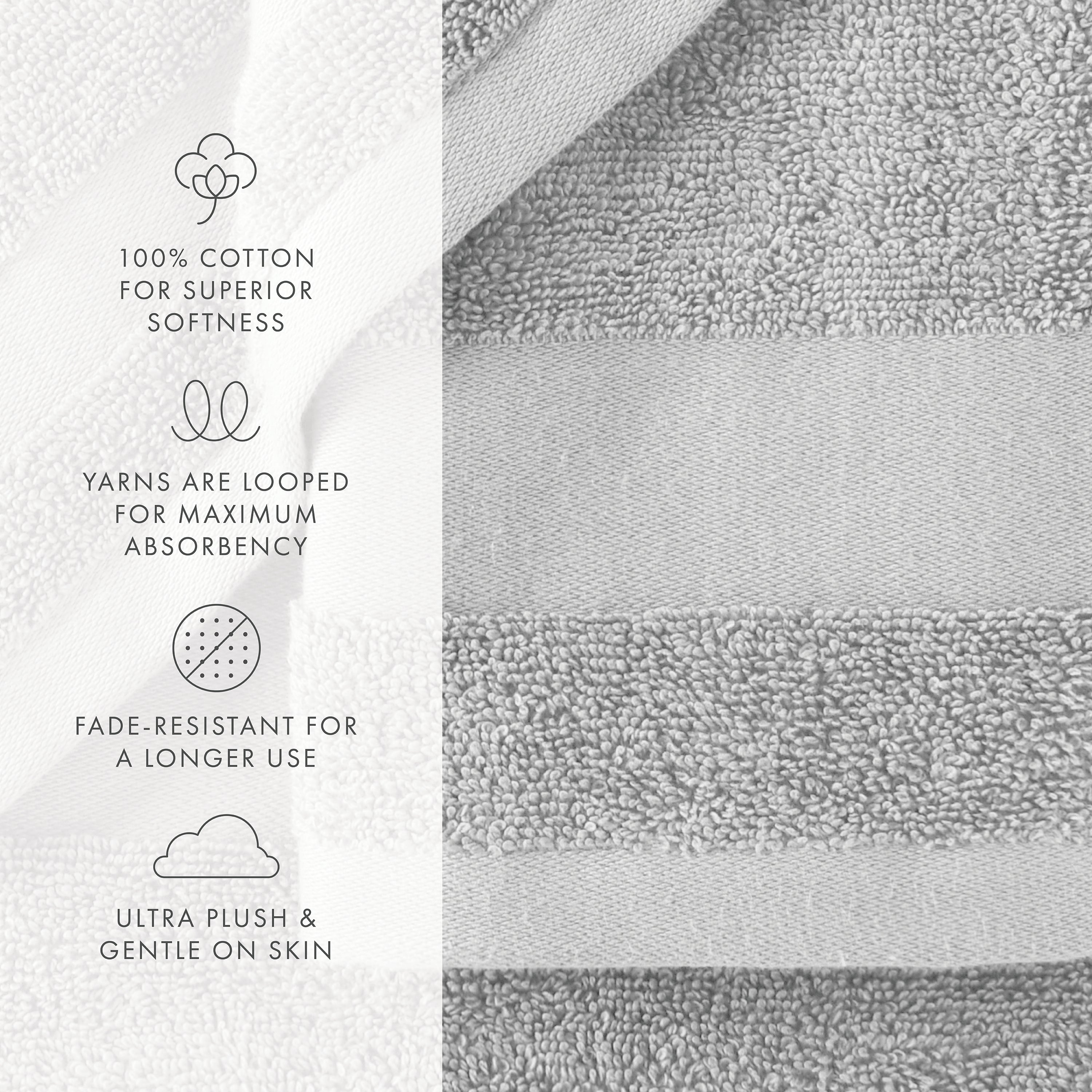 Ultra Soft 100% Cotton 4-Piece Bath Towel Set