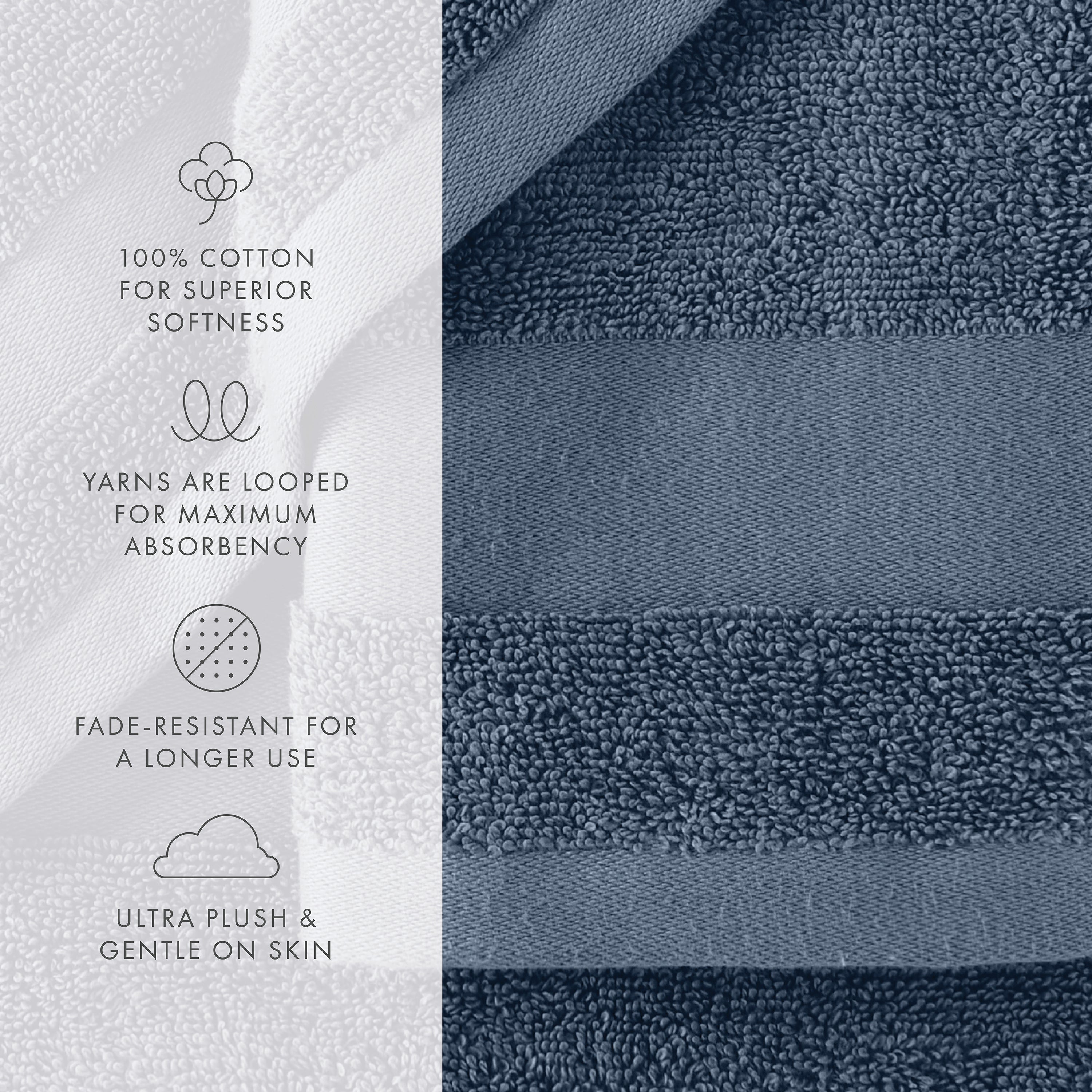 Ultra Soft 100% Cotton 4-Piece Bath Towel Set