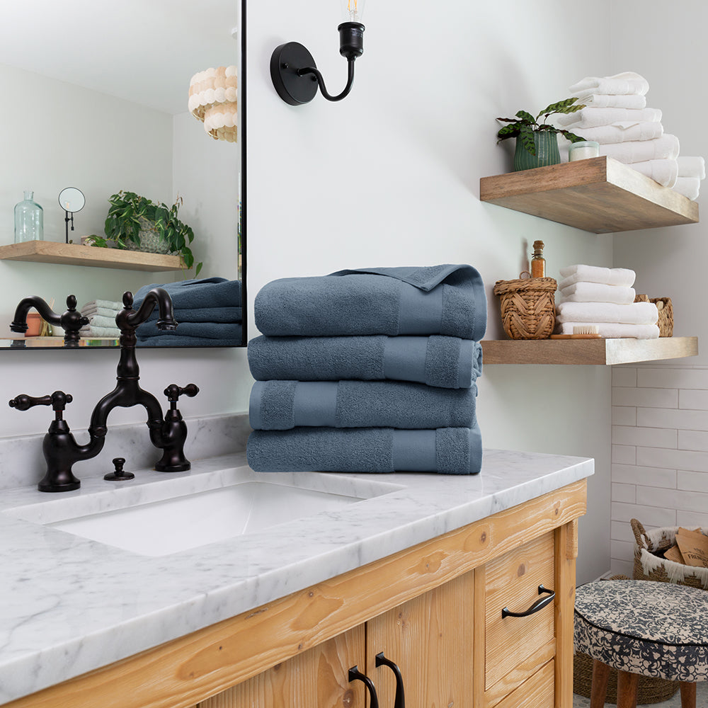 Ultra Soft 100% Cotton 4-Piece Bath Towel Set
